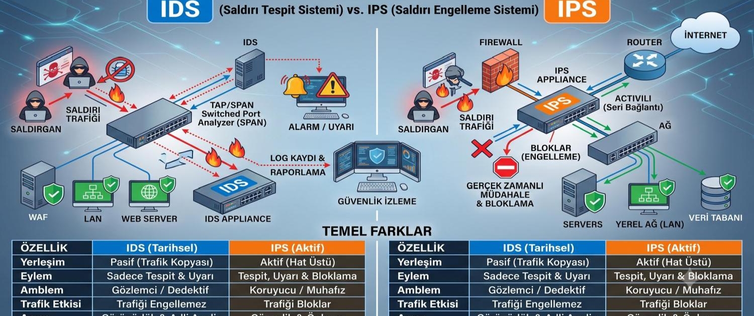 IDS ve IPS Nedir? Aralarındaki Farklar Nelerdir?