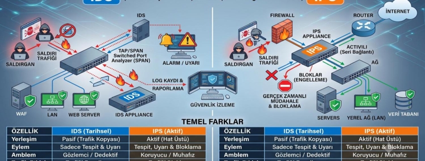 IDS ve IPS Nedir? Aralarındaki Farklar Nelerdir? IDS ve IPS Nedir? Aralarındaki Farklar Nelerdir?