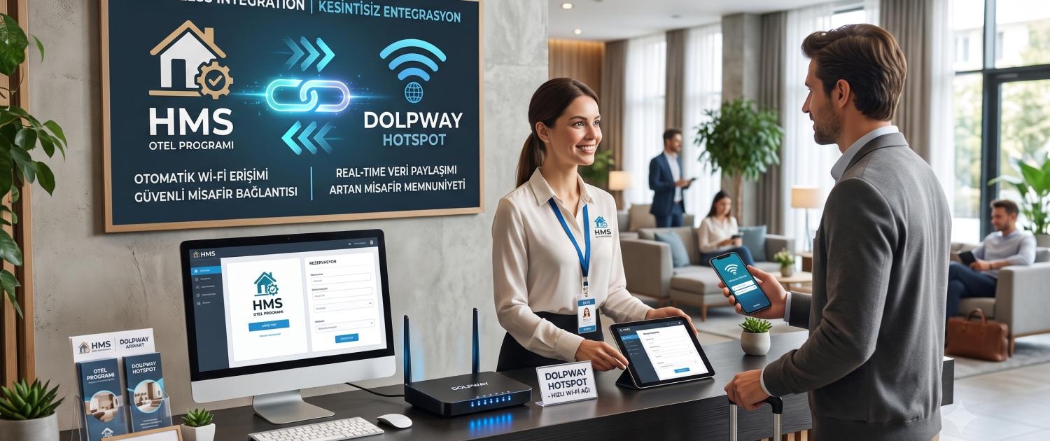 HMS Otel Programı ile Dolpway Hotspot Entegrasyonu