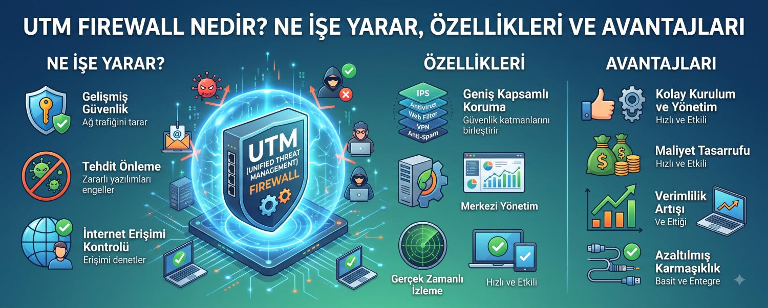 UTM Firewall Nedir? Ne İşe Yarar, Özellikleri ve Avantajları