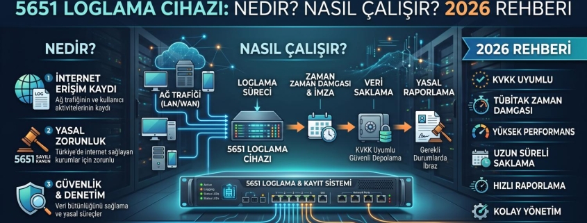 5651 loglama cihazı ve hotspot internet erişim kayıt sistemi