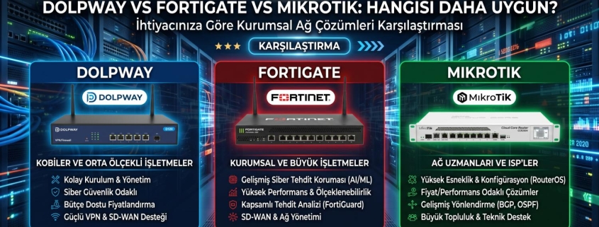 Dolpway FortiGate ve MikroTik firewall karşılaştırması